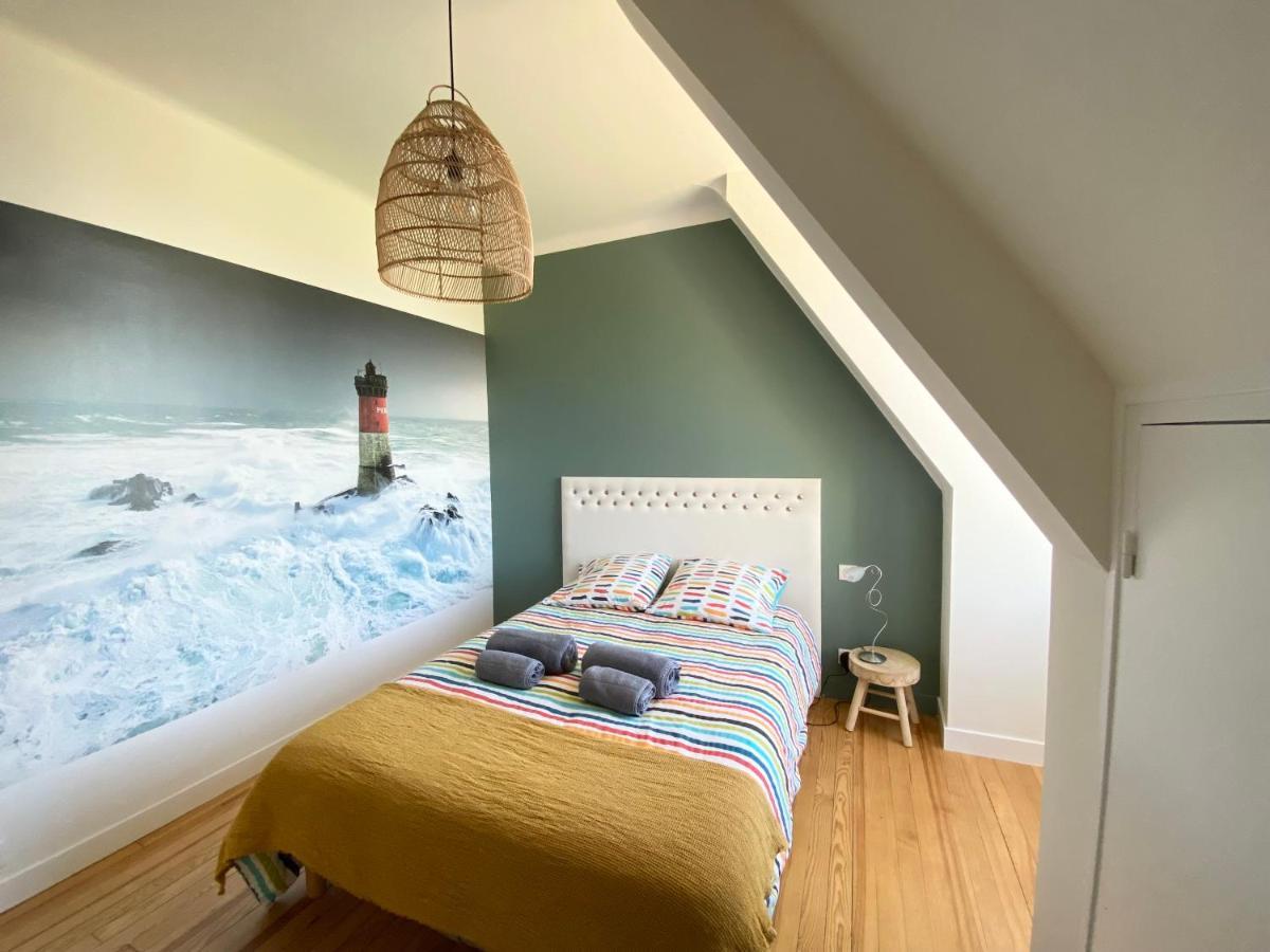 Superbe villa vue sur mer, corniche de la plage Bénodet Extérieur photo
